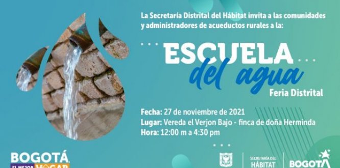 ¡Participa en la feria distrital “Escuela del Agua”! 