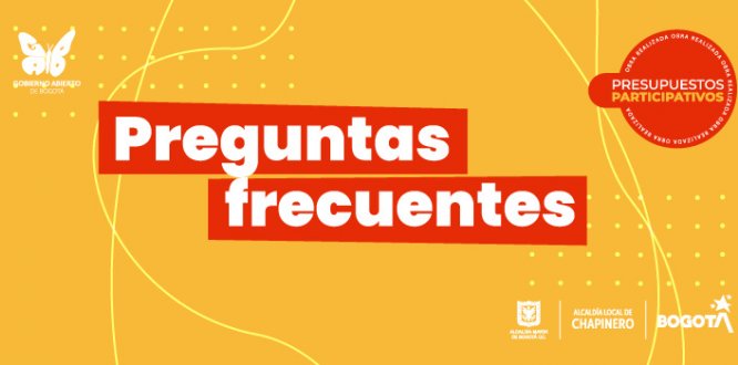 Presupuestos participativos: preguntas frecuentes