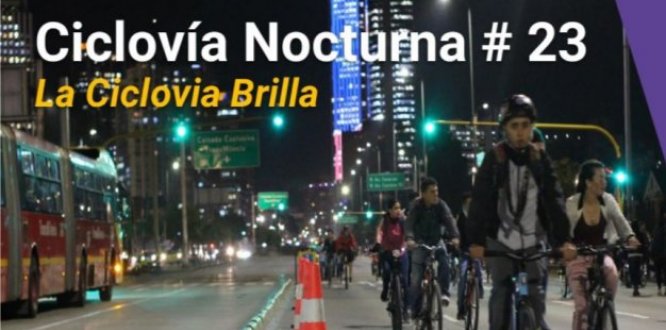 Después de dos años regresa la Ciclovía Nocturna a Bogotá