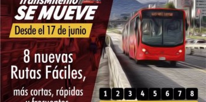 Desde el 17 de Junio, las rutas fáciles cambian para atender mejor la demanda en las horas pico: serán más cortas, rápidas y frecuentes