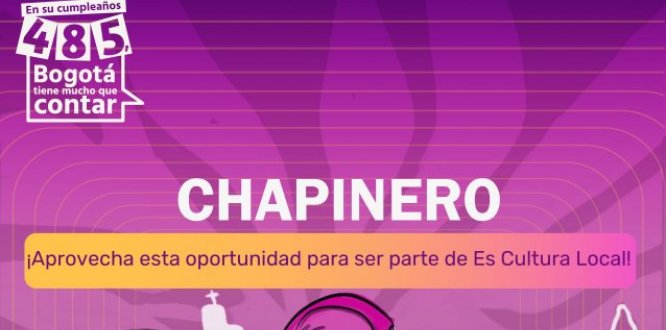 Chapinero abre convocatorias para la cuarta versión de Es Cultura Local