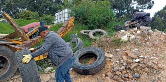 “Llantatón” en Chapinero logró recolectar más de 100 llantas