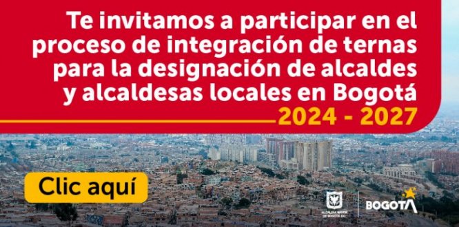 Bogotá inicia el proceso de convocatoria para seleccionar el alcalde o alcaldesa de sus 20 localidades