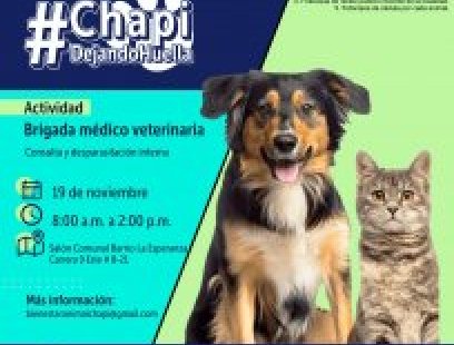 Brigada médico-veterinaria en el barrio La Esperanza