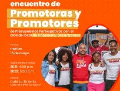 Encuentro con Promotores de Presupuestos Participativos (2021 y 2022)