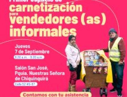 Primer espacio de carnetización para vendedores (as) informales de Chapinero