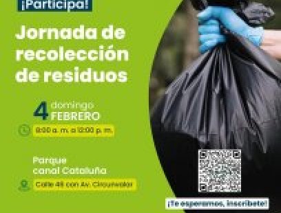 Jornada de recolección de residuos en el Canal Cataluña 