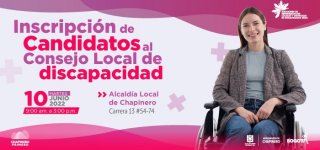 Inscripción de candidatos al Consejo Local de Discapacidad