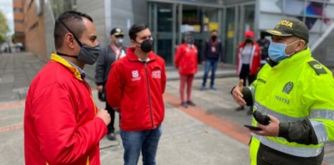 El alcalde Óscar Ramos en operativos de control Balance de la primera semana de cuarentena estricta en Chapinero