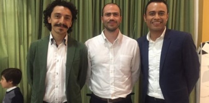 Foto de los tres candidatos