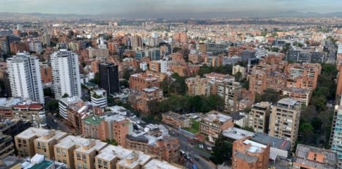 Imagen aérea de Chapinero Imagen aérea de Chapinero