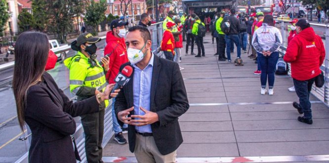 Toma de seguridad en la Troncal Caracas 