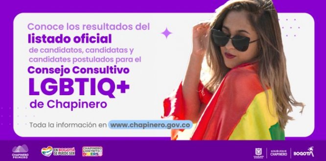 Listado oficial de candidatos inscritos al Consejo Local LGBTIQ+
