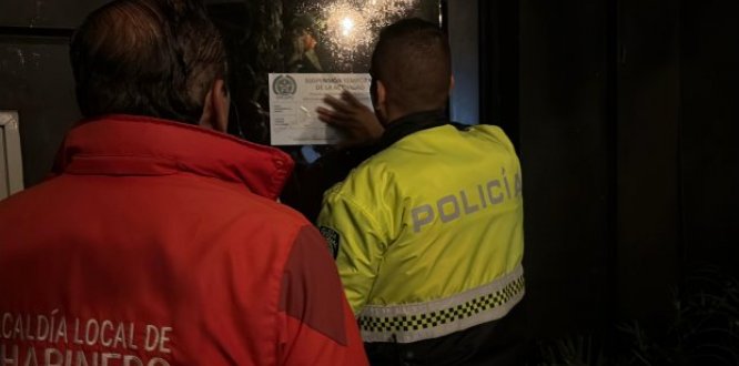 Foto de operativo de Inspección, vigilancia y Control en la Zona Rosa 