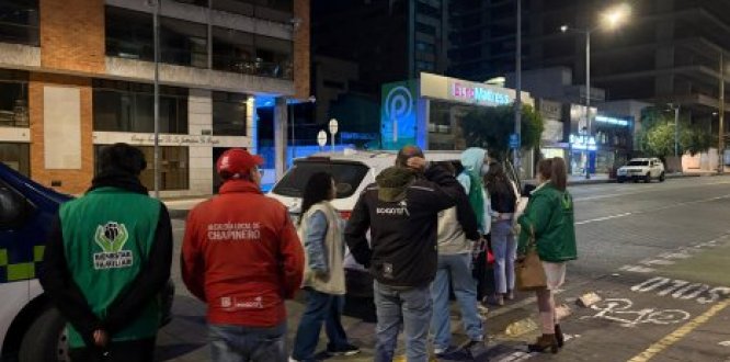 Foto de operativo de Inspección, vigilancia y Control en la Zona Rosa