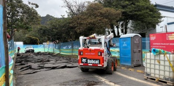 Foto de obra en la calle 70 