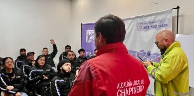 Foto de capacitación a domiciliarios 