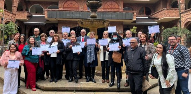 Foto de graduación de curso