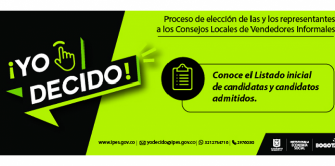 Banner con información Admitidos inicialmente de candidatas y candidatos a los Consejos Locales de Vendedores Informales Banner con información Admitidos inicialmente de candidatas y candidatos a los Consejos Locales de Vendedores Informales