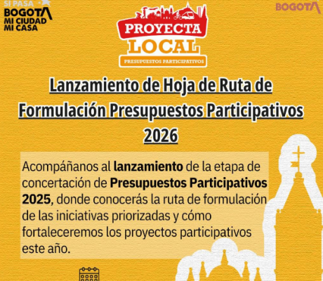 Lanzamiento de Hoja de Ruta de formulación presupuestos participativos 2026