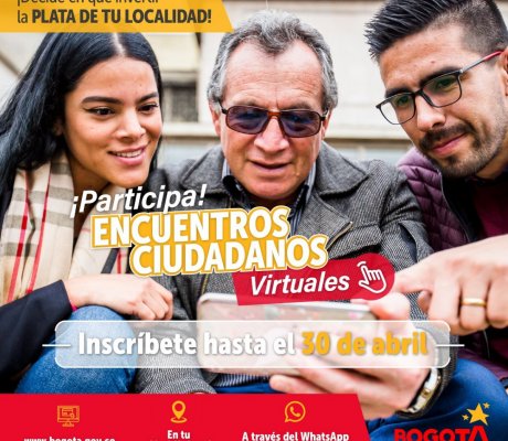 Imagen promocional de inscripción a Encuentros ciudadanos online 