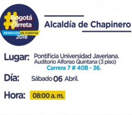 Rendición de Cuentas Chapinero 2018