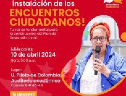 Invitación a instalación de encuentros ciudadanos