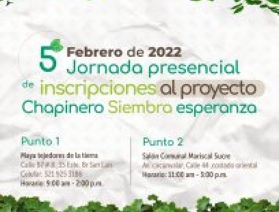 inscripciones proyecto Chapinero siembra esperanza