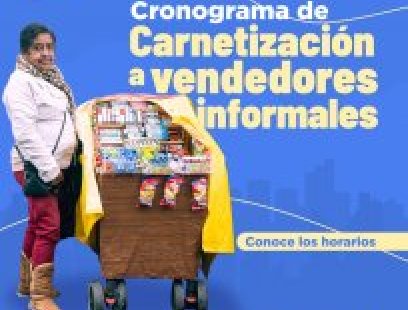 Entrega de carnets a vendedores informales