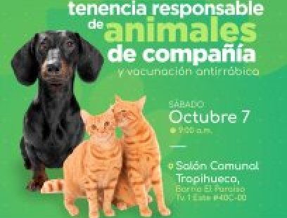 Jornada de tenencia responsable y vacunación antirrábica 