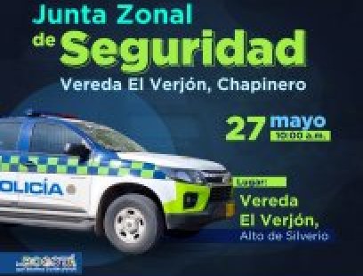 Junta Zonal de Seguridad en la Vereda El Verjón