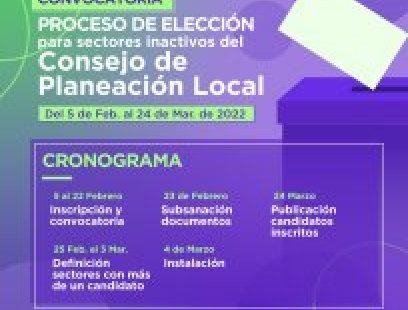 Sé parte del Consejo de Planeación Local