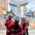 Foto de visita a las obras del Metro en Bogotá