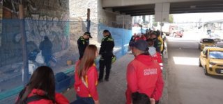 Foto de operativo puente de la Calle 100 con Autopista Norte