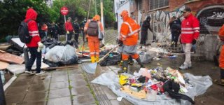 Foto de operativo de residuos